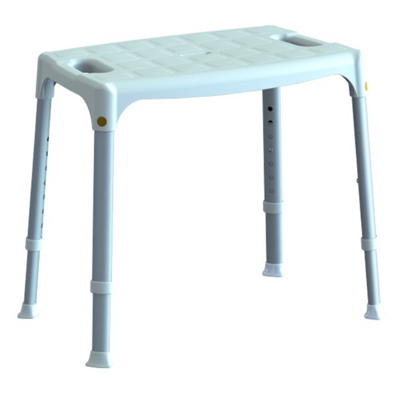 Wytrzymały taboret pod prysznic prostokątny do 150 kg KING-SS-20 Timago