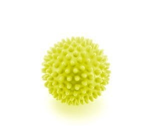 Piłeczka z kolcami do masażu Spike ball 10 cm żółta 