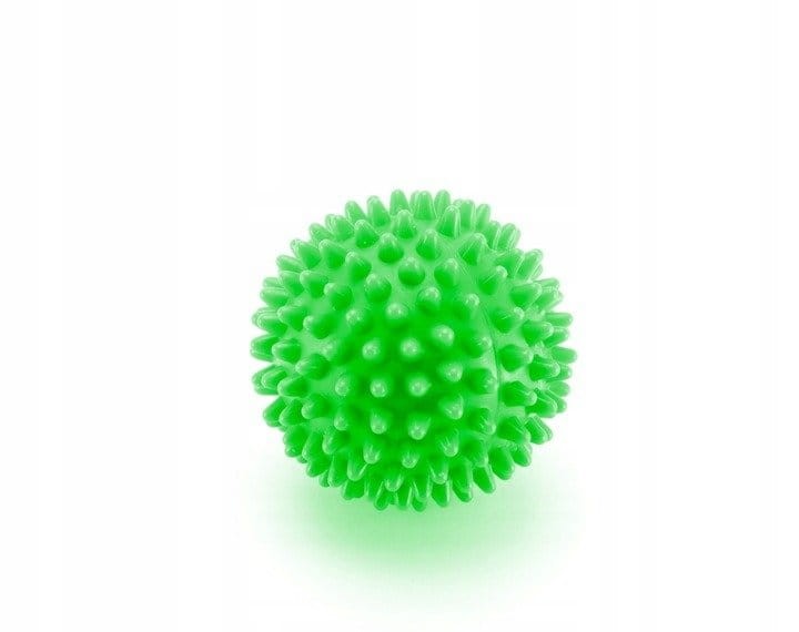Piłeczka z kolcami  do masażu Spike ball 9 cm zielona