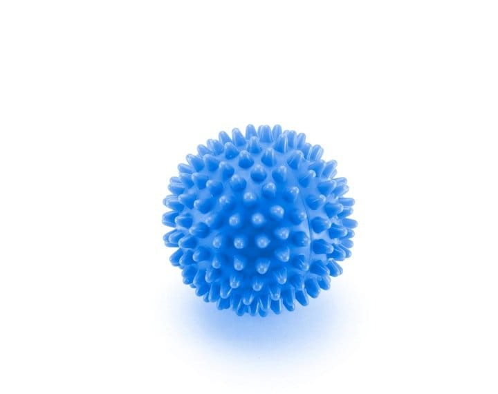 Piłeczka z kolcami do masażu Spike ball  8 cm niebieska