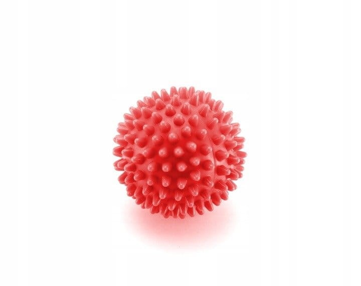Piłeczka z kolcami do masażu Spike ball  7 cm czerwona