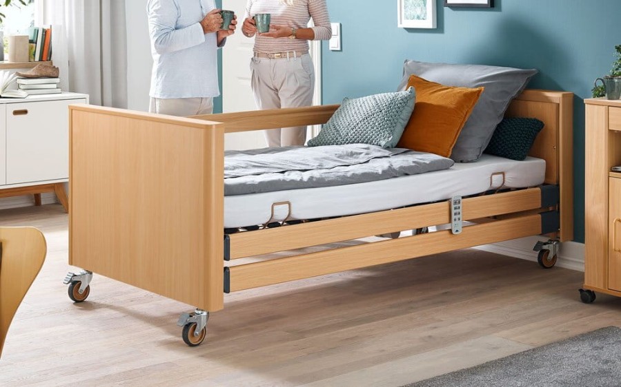 Łóżko rehabilitacyjne elektryczne z bezprzewodowym pilotem Dali/Arminia Burmeier